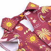 Clawset เสื้อเชิ้ตสัตว์เลี้ยง Maroon แดง