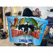 ผ้าห่มเขี้ยวกุด DRAGON สีฟ้า