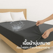 Kawa ชุดผ้าปูที่นอนกันน้ำ รุ่น Ocean สีเทาเข้ม