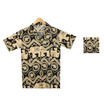 THE ROOM'S - เดอะรูม เสื้อช้าง ลายหยัก สีดำ