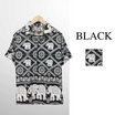 THE ROOM'S - เดอะรูม เสื้อช้าง ลายโซ่ สีดำ