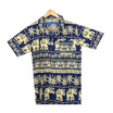 THE ROOM'S - เดอะรูม เสื้อช้าง ลายกาชัน สีกรมท่า