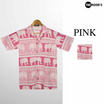 THE ROOM'S - เดอะรูม เสื้อช้าง ลายกางเขน สีชมพู