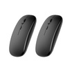 D-Power เมาส์ไร้สาย ชาร์จได้ ปุ่มกดแบบเงียบ MW-11 แพ็คคู่