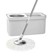 ALLSKING ชุดถังปั่น Spin Mop ทรงเหลี่ยมพร้อมผ้า 1 ผืน สีขาว