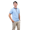 CP ALL เสื้อโปโลชาย Upcycling สีฟ้า