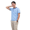 CP ALL เสื้อโปโลชาย Upcycling สีฟ้า