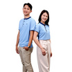 CP ALL เสื้อโปโลชาย Upcycling สีฟ้า