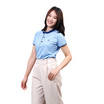 CP ALL เสื้อโปโลหญิง Upcycling สีฟ้า