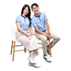 CP ALL เสื้อโปโลหญิง Upcycling สีฟ้า