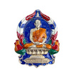 เหรียญนั่งพานหลวงพ่อสุริยันต์ เนื้ออัลปาก้าลงยาลายธงชาติ รุ่นชนะจนรวยพันล้าน ปี64
