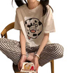 Bra Studio ชุดนอนเสื้อแขนสั้นพร้อมกางเกงขายาว ลายน้องวัว