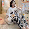 Bra Studio ชุดนอนเสื้อแขนสั้นพร้อมกางเกงขายาว ลายน้องวัวตัวใหญ่