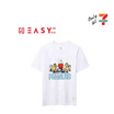GQ EASY จีคิว อีซี่ เสื้อสนูปปี้ ลาย Peanuts and friends สีขาว