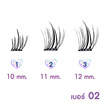 Cosluxeขนตาปลอม Winky Eyes Bubble Gum Eyelashes Douyin Style No.02 Coconut Kiss(36ช่อ/ชุด)