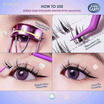 Cosluxeขนตาปลอม Winky Eyes Bubble Gum Eyelashes Douyin Style No.02 Coconut Kiss(36ช่อ/ชุด)