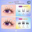 Cosluxeขนตาปลอม Winky Eyes Bubble Gum Eyelashes Douyin Style No.02 Coconut Kiss(36ช่อ/ชุด)