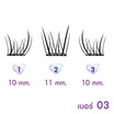 Cosluxe ขนตาปลอม Winky Eyes Bubble Gum Eyelashes Douyin Style No.03 Melon Tease(36ช่อ/ชุด)