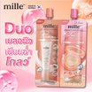 Mille ไพร์เมอร์คุชชั่น Duo Primer Glow Cushion 4 X4 กรัม (แพ็ก 6 ชิ้น)