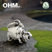 OHM X Moo Deng Charm จี้ หมูเด้ง เครื่องประดับเงินแท้ Silver 925