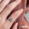 OHM X Moo Deng แหวนหมูเด้ง เครื่องประดับเงินแท้ Silver 925