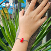 OHM Art Toy Jewelry สร้อยสแตนเลส แก้ว รุ่น Remember