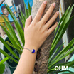 OHM Art Toy Jewelry สร้อยสแตนเลส แก้ว รุ่น Blueberry