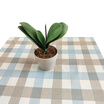 POLYHOME พลาสติกปูโต๊ะ ผ้าปูโต๊ะ ลาย KI140/500 หน้ากว้าง 54 นิ้ว x ความยาว 1.5 เมตร