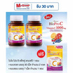 B Shine ไบโอ โปร ซี วิตามินซี 1000 มก. พลัส บิลเบอร์รี่ 30 เม็ด (แพ็กคู่) แถมฟรี 7 เม็ด