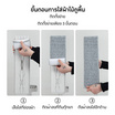 ไม้ถูพื้นรีดน้ำในตัวหัวแบน พร้อมผ้าม็อบ 2 ผืน