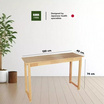 Kawa โต๊ะบาร์ ไม้ยางพารา ขนาด 120x40x74 cm.