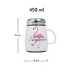 RRS แก้วเซรามิก พร้อมฝาปิด 450 ml. ลายฟลามิงโก