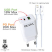 Okawa ชุดชาร์จ Type C to L รุ่น HC-15/Ci