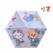 ร่มสั้นพับได้ Hello Kitty X Butterbear 20นิ้ว 3ตอน กันยูวี พร้อมปลอก ลายโบว์