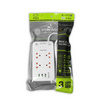 Sheepola ปลั๊กไฟคู่ 4 ช่อง 1 สวิตช์ พร้อมUSB ยาว 3 เมตร รุ่น SP-PS01301