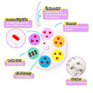 Sheepola ปลั๊กไฟกลม 5 ช่อง 1 สวิตช์ พร้อมUSB ยาว 5 เมตร รุ่น SP-PS01801