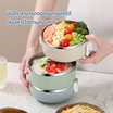 RRS ปิ่นโต เก็บความร้อน 4 ชั้น กลม 2800 ml. สีพาสเทล