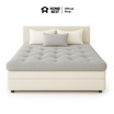 Home Best Topper ใยขนห่านเทียม หนา 6 นิ้ว ลายบุ๋ม สีเทาอ่อน