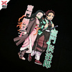 DEXTREME เสื้อยืด ดาบพิฆาตอสูร Demon Slayer (Season 3) สีดำ