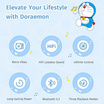 Rock ลำโพงบลูทูธ Doraemon Vintage Record Player Style Speaker