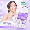 Baby Bright แผ่นมาสก์หน้า Melatonin Anti-Aging J Mask 25 กรัม (แพ็ก 6 ชิ้น)