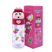 X&W กระบอกน้ำพลาสติกไตรตัน 500 มล. ลายหัวชินจัง สีโรส ลิขสิทธิ์แท้