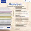 SleepHappy ที่นอนพ็อกเก็ตสปริง+ยางพาราธรรมชาติแท้ รุ่น Ecstasy หนา 12 นิ้ว