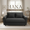 Kawa โซฟาหุ้มหนังPVC 2 ที่นั่ง รุ่น Hana