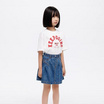 EMAS.HOUSE เสื้อยืดคอกลมเด็ก ผ้าคอตตอน KEEPGOING สีขาว