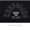 EMAS.HOUSE เสื้อยืดคอกลมเด็ก ผ้าคอตตอน KEEPGOING สีดำ