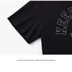 EMAS.HOUSE เสื้อยืดคอกลมเด็ก ผ้าคอตตอน KEEPGOING สีดำ