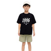 EMAS.HOUSE เสื้อยืดคอกลมเด็ก ผ้าคอตตอน 1996 สีดำ