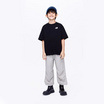 EMAS.HOUSE เสื้อยืดคอกลมเด็ก ผ้าคอตตอน 09 สีดำ