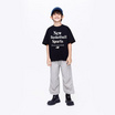 EMAS.HOUSE เสื้อยืดคอกลมเด็ก ผ้าคอตตอน New สีดำ